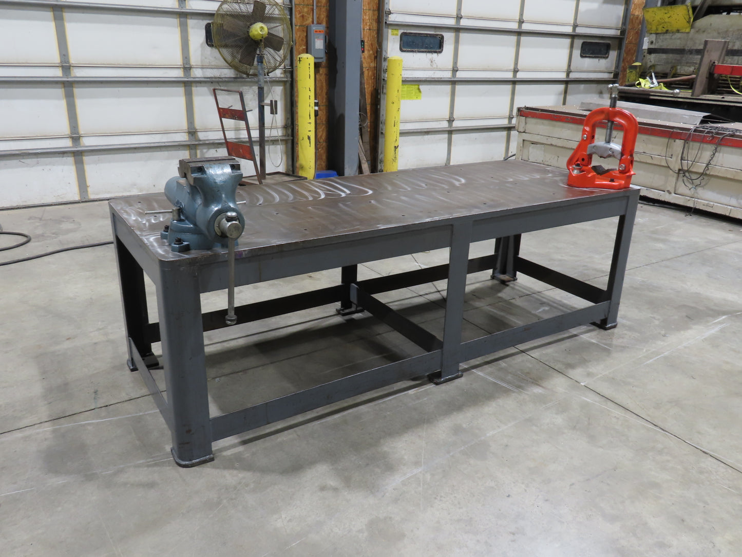 1-1/8" Top Steel Fabrication Welding Layout Table 96x36" Wilton Vise Ridgid 27