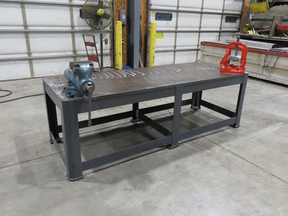 1-1/8" Top Steel Fabrication Welding Layout Table 96x36" Wilton Vise Ridgid 27