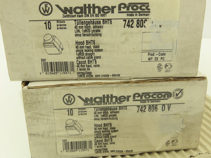 Walther Procon BHT6 40mm Electrical Hood Housing M20x1.0 Black  Lot of 20