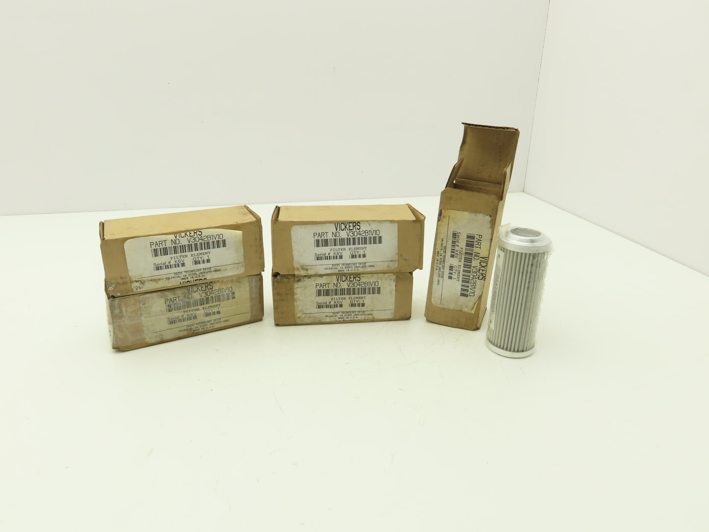 Vickers V3042B1V10 Hydraulic Filter Element 6 Micron  Lot of 5