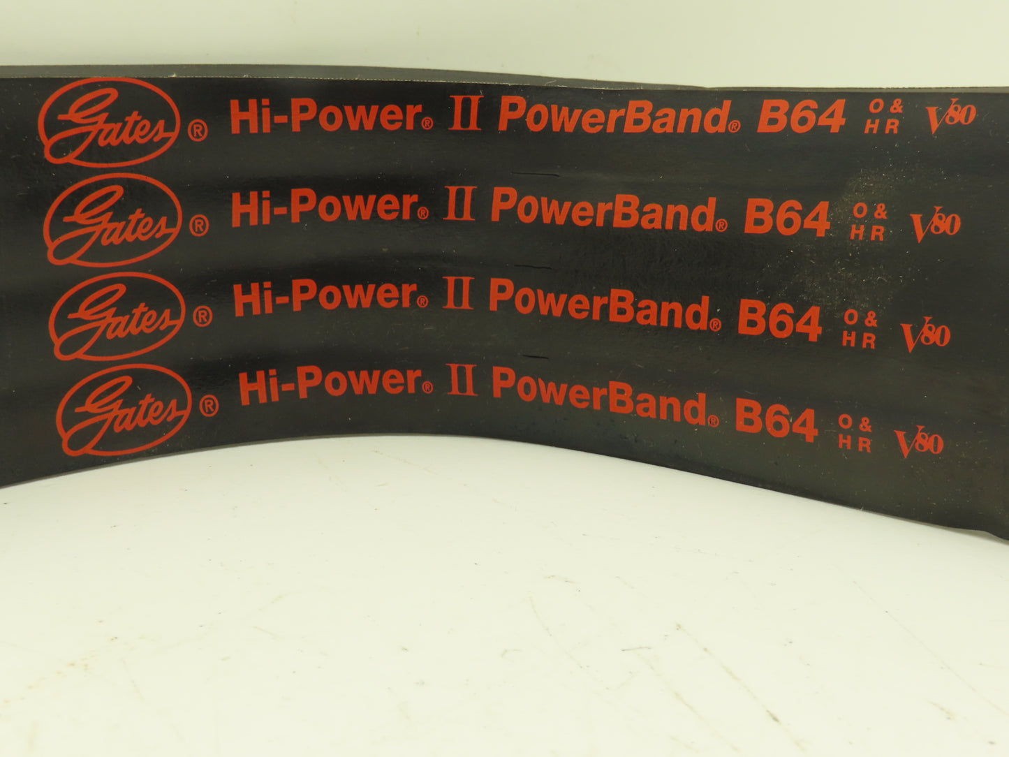 Gates 4/B64 Hi-Power II Powerband V-Belt 4-Groove 3"W x 67"L 9093-4064