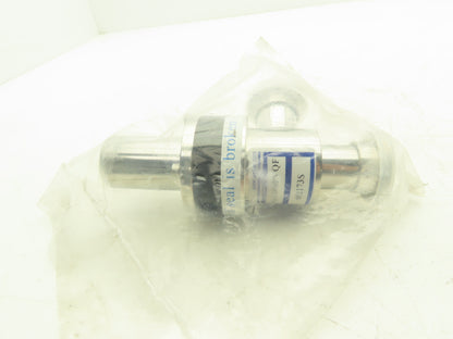 Kurt J Lesker SA0100PVQF Pneumatic Angle Valve Vacuum Isolation 1" Connection