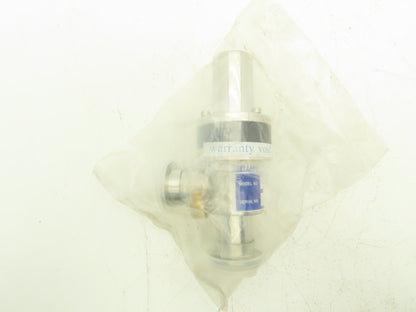 Kurt J Lesker SA0100PVQF Pneumatic Angle Valve Vacuum Isolation 1" Connection