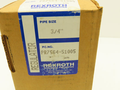 Rexroth PR7564-51005 Pneumatic Air Regulator 3/4"NPT 0-125psi Range