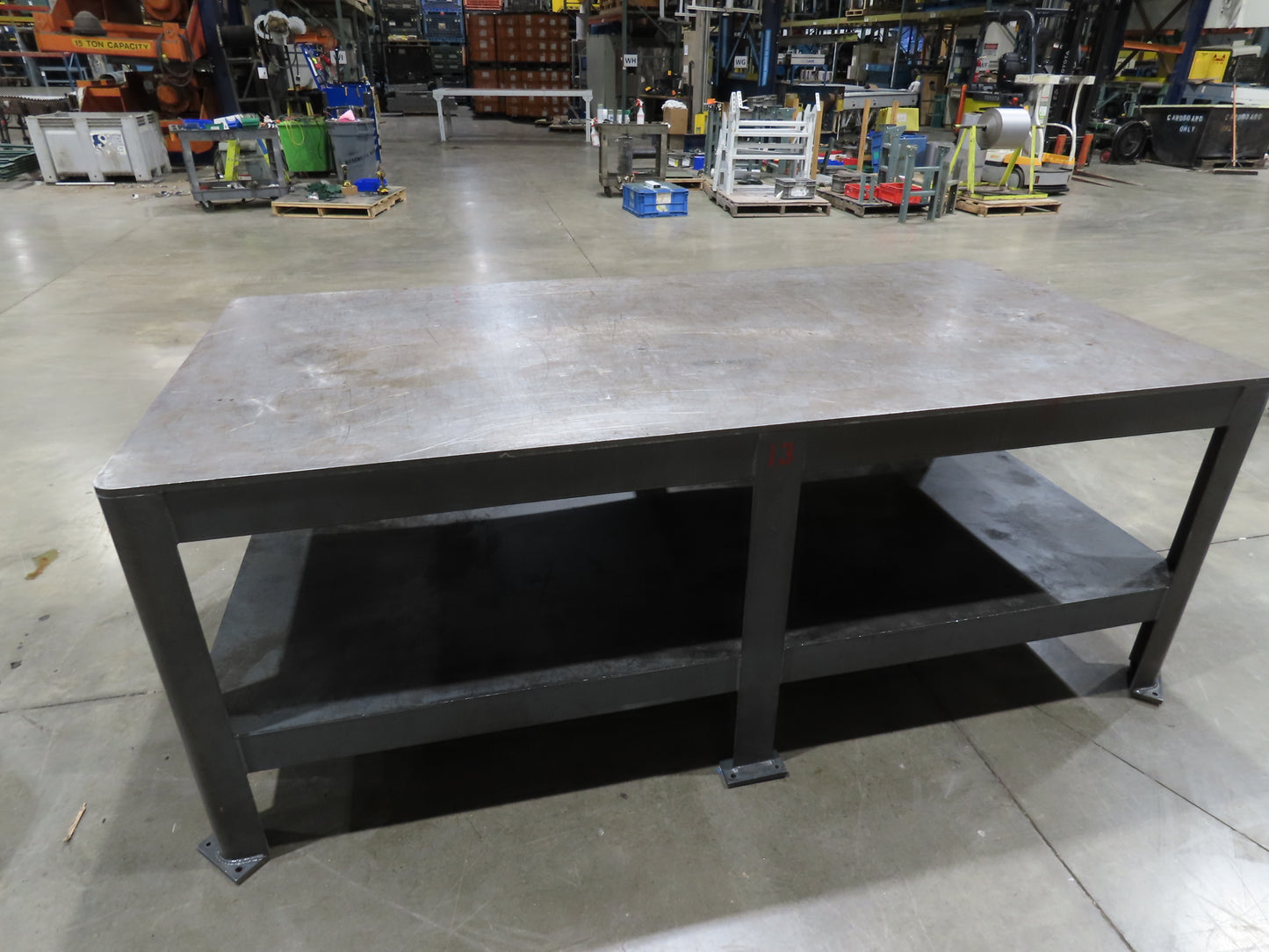 5/8" Thick Top Steel Fabrication Welding Layout Table Work Bench 96"x48"x36"