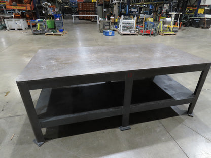 5/8" Thick Top Steel Fabrication Welding Layout Table Work Bench 96"x48"x36"
