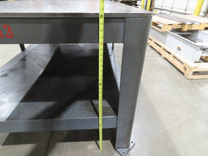 5/8" Thick Top Steel Fabrication Welding Layout Table Work Bench 96"x48"x36"