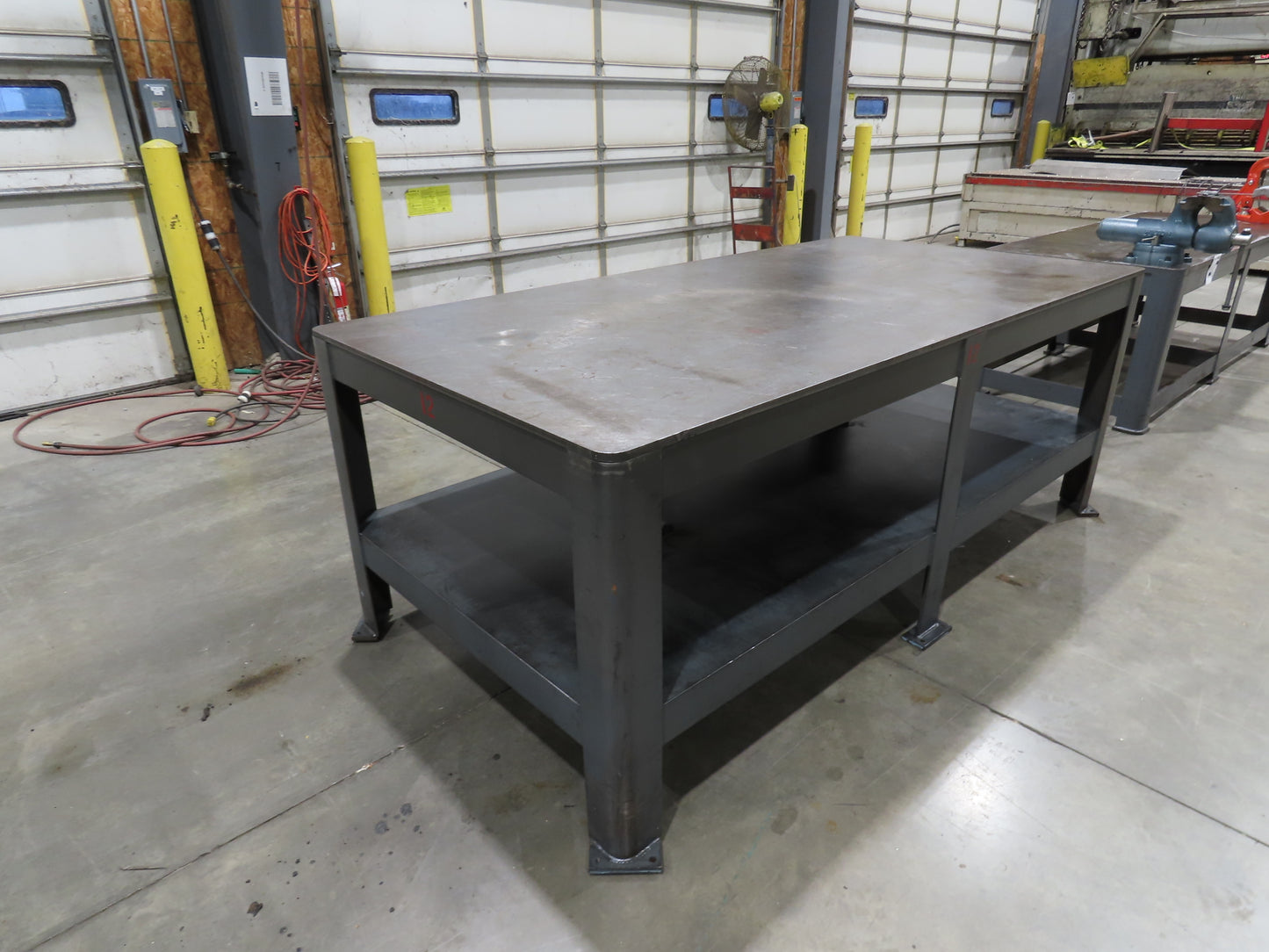 5/8" Thick Top Steel Fabrication Welding Layout Table Work Bench 96"x48"x36"