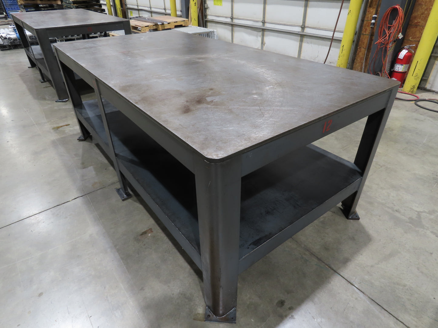 5/8" Thick Top Steel Fabrication Welding Layout Table Work Bench 96"x48"x36"