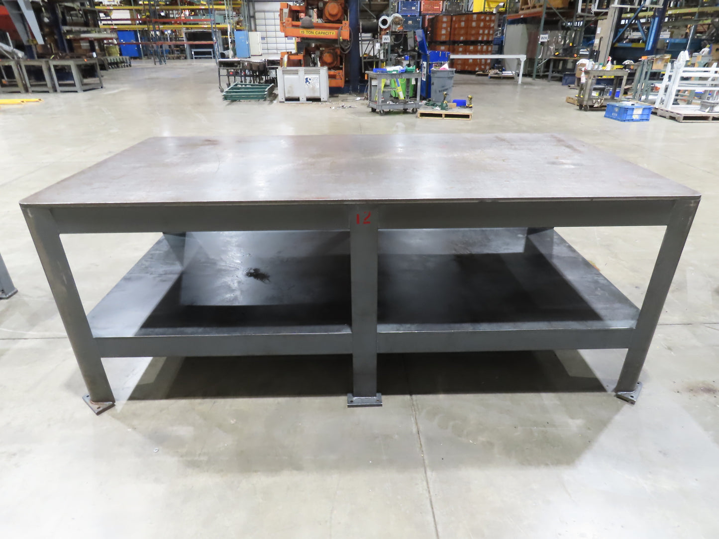 5/8" Thick Top Steel Fabrication Welding Layout Table Work Bench 96"x48"x36"
