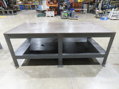 5/8" Thick Top Steel Fabrication Welding Layout Table Work Bench 96"x48"x36"