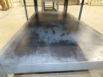 5/8" Thick Top Steel Fabrication Welding Layout Table Work Bench 96"x48"x36"