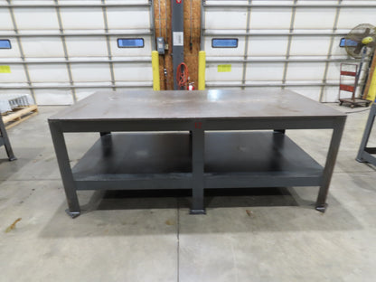 5/8" Thick Top Steel Fabrication Welding Layout Table Work Bench 96"x48"x36"