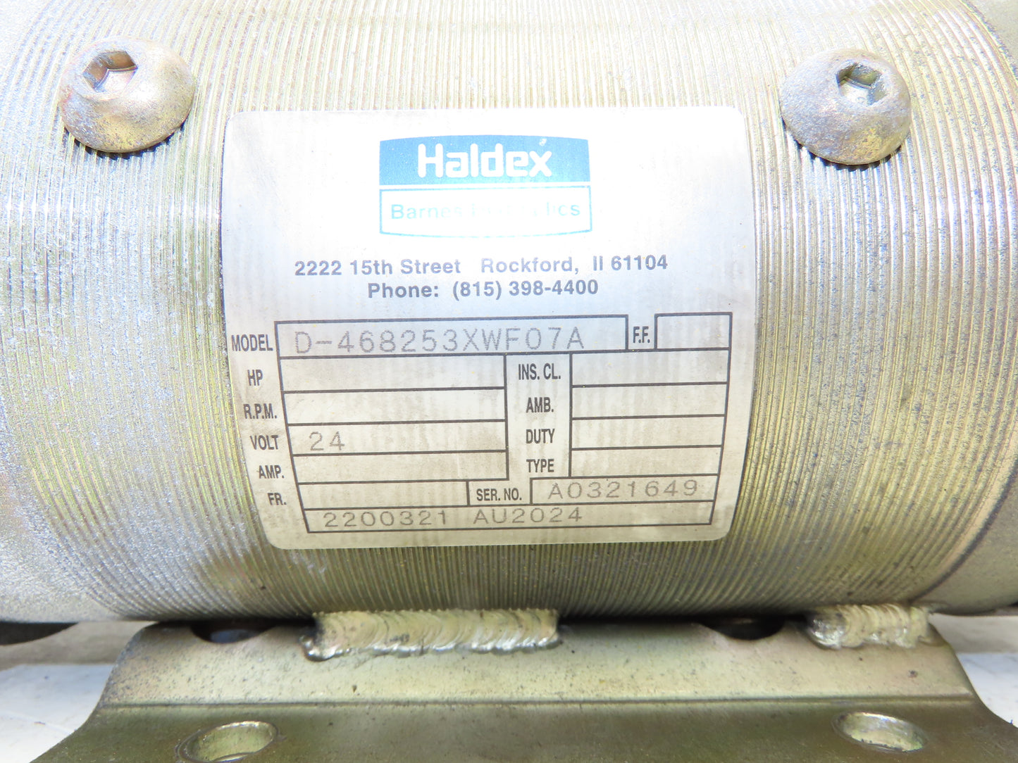 Yale D-468253XWF07A Hydraulic Pump Motor Order Picker Forklift 0S030ECN24TE089