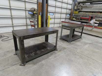 5/8" Thick Top Steel Fabrication Welding Layout Table Work Bench 60"x30"x36"