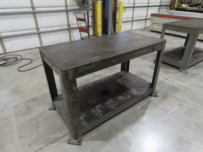 5/8" Thick Top Steel Fabrication Welding Layout Table Work Bench 60"x30"x36"