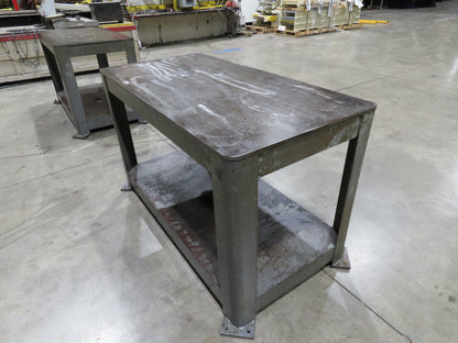 5/8" Thick Top Steel Fabrication Welding Layout Table Work Bench 60"x30"x36"
