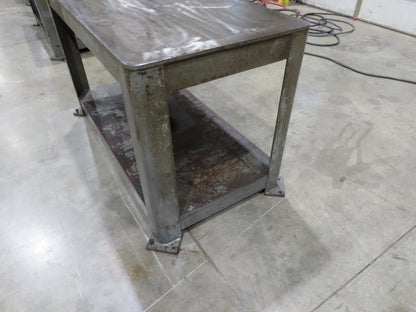 5/8" Thick Top Steel Fabrication Welding Layout Table Work Bench 60"x30"x36"