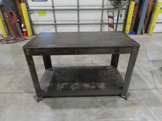 5/8" Thick Top Steel Fabrication Welding Layout Table Work Bench 60"x30"x36"