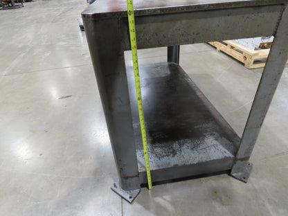 11/16" Thick Top Steel Fabrication Welding Layout Table Work Bench 60"x30"x36"