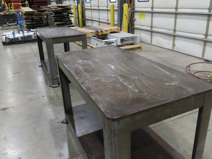 11/16" Thick Top Steel Fabrication Welding Layout Table Work Bench 60"x30"x36"