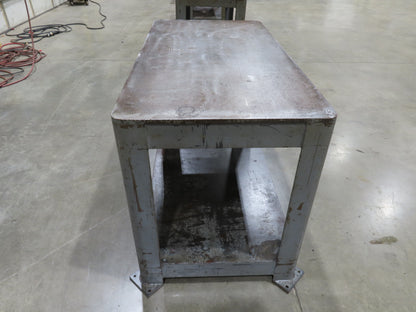 11/16" Thick Top Steel Fabrication Welding Layout Table Work Bench 60"x30"x36"