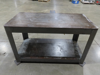 11/16" Thick Top Steel Fabrication Welding Layout Table Work Bench 60"x30"x36"