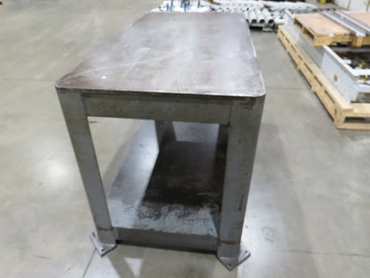 11/16" Thick Top Steel Fabrication Welding Layout Table Work Bench 60"x30"x36"