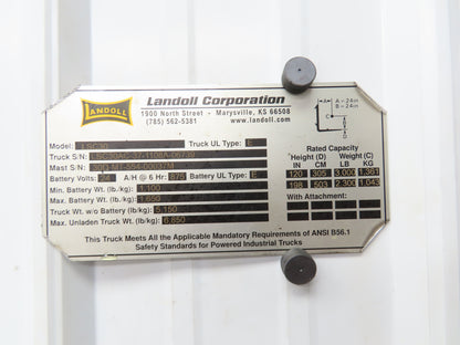 Landoll Red E-Stop Button 48VDC Removed From LSC30 Stand On Forklift