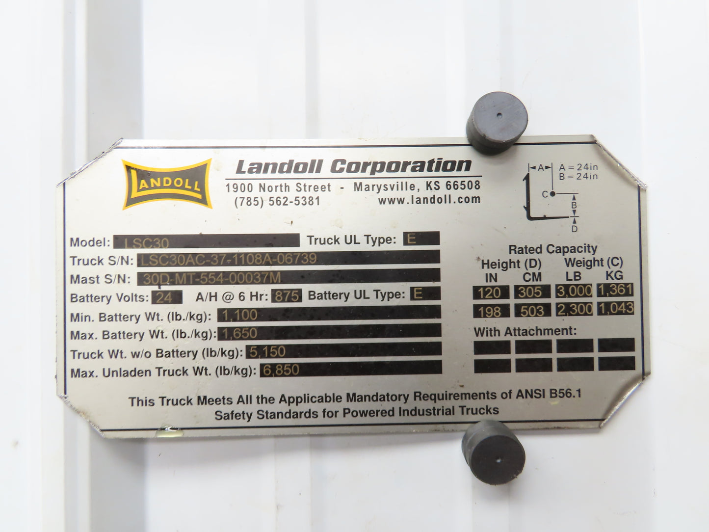Landoll Hydraulic Power Steering Pump Removed From LSC30 Stand On Forklift