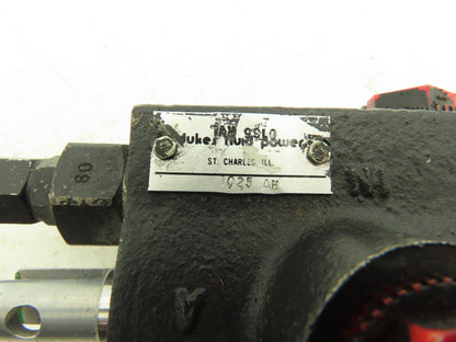 Dukes Fluid Power 1025 AH  Hydraulic Valve 3000PSI Manual Single Response