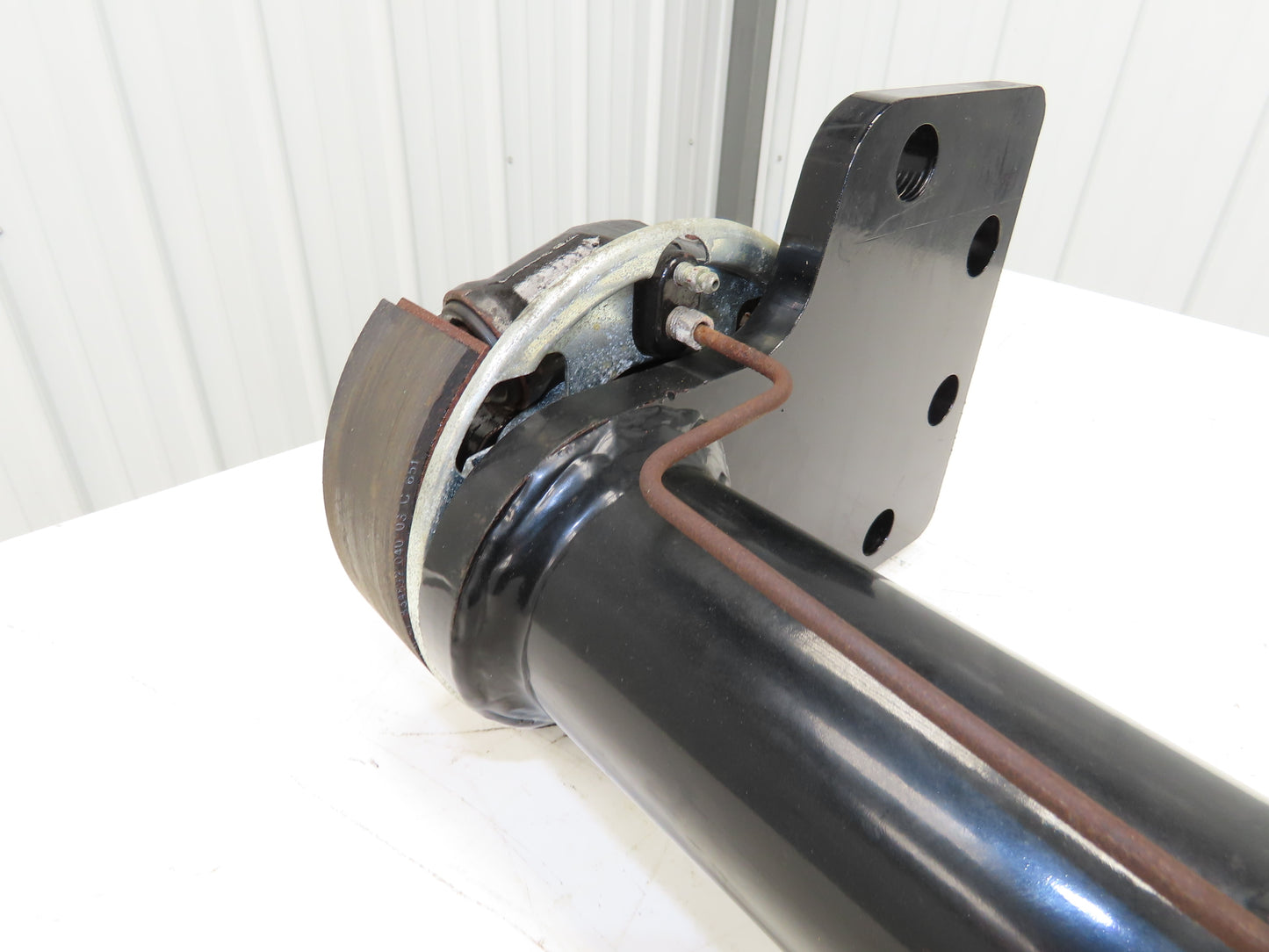 Landoll Front Axle Hub & Brake Assembly Removed From LSC30 Stand On Forklift