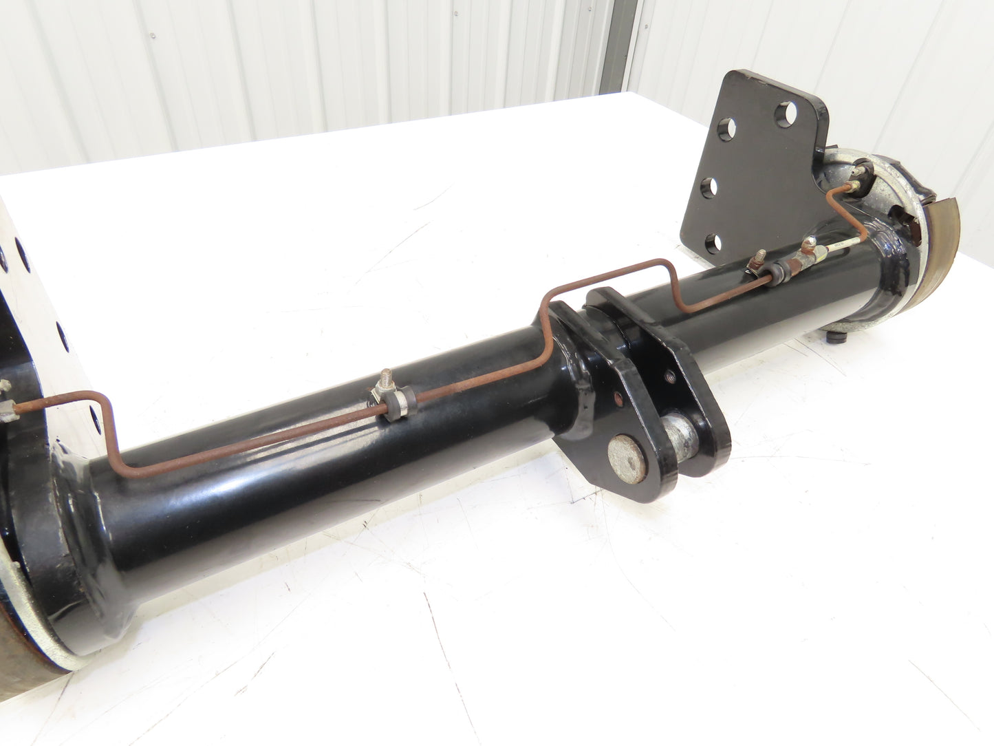 Landoll Front Axle Hub & Brake Assembly Removed From LSC30 Stand On Forklift