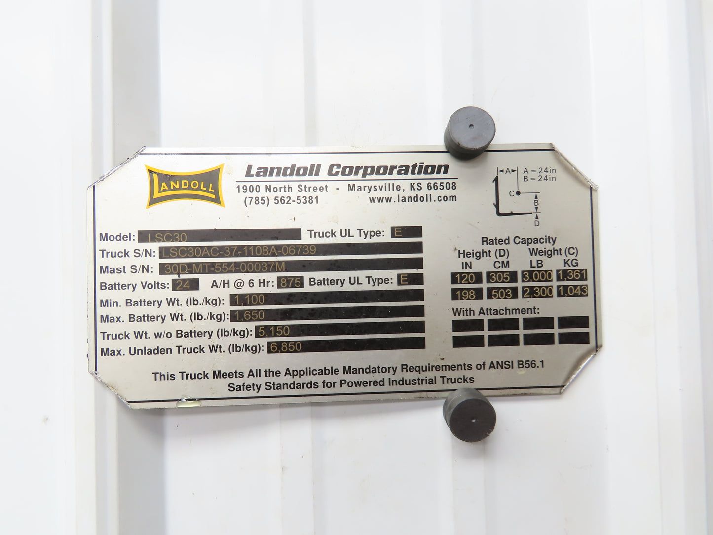 Landoll 072011-02 Hydraulic 3-Spool Mast Control Valve Off LSC30 Forklift