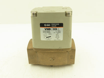 SMC VNB703A-50A 2" Pneumatic Air Piloted Process Flow Valve 2-Way Bronze 0-1MPa