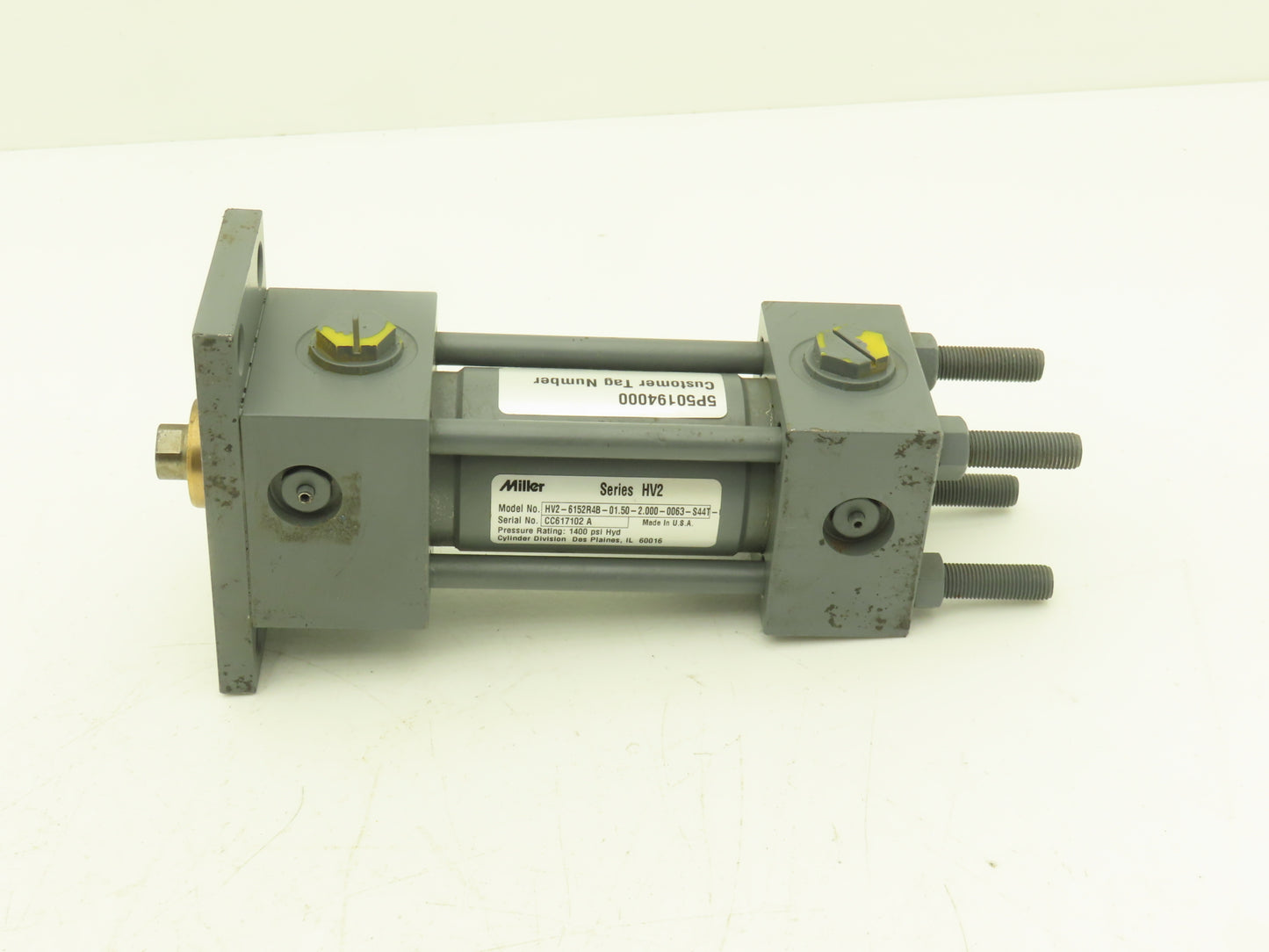 Miller Fluid Power HV2-6152R4B Hydraulic Cylinder 1.5"Bore 2"Stroke 1400psi