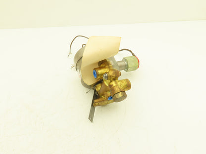 Asco Red Hat 206 381 3RF Pneumatic Brass Solenoid Valve 1/2"NPT 125VDC 150PSI