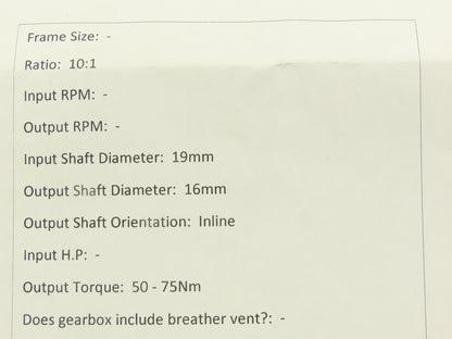 Macron MPG084 Inline Planetary Gearbox 10:1 Reducer 19mm Input 50-75Nm