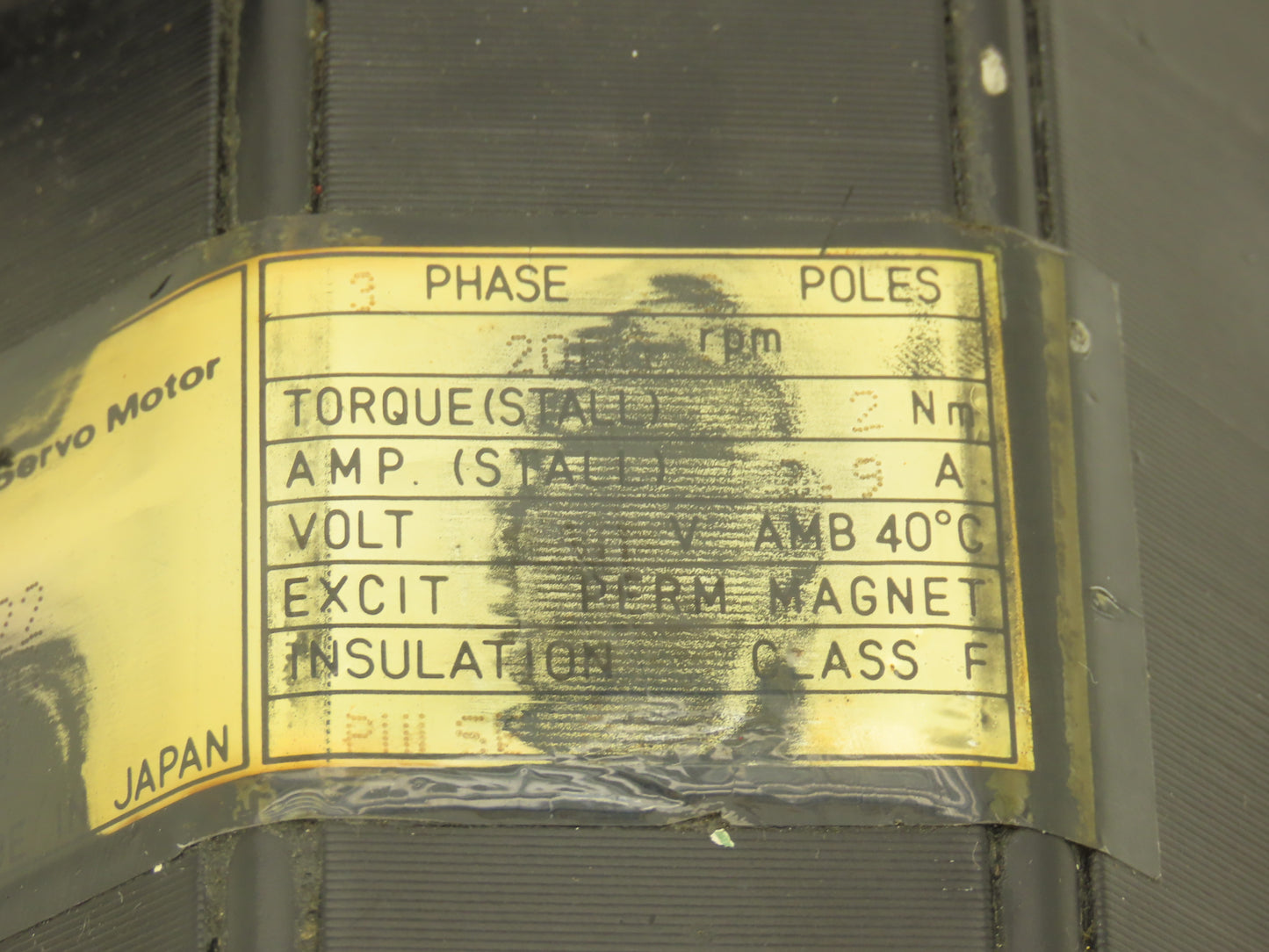 Fanuc A06B-0522-B042 Servo Motor 90V 3PH 2000 RPM