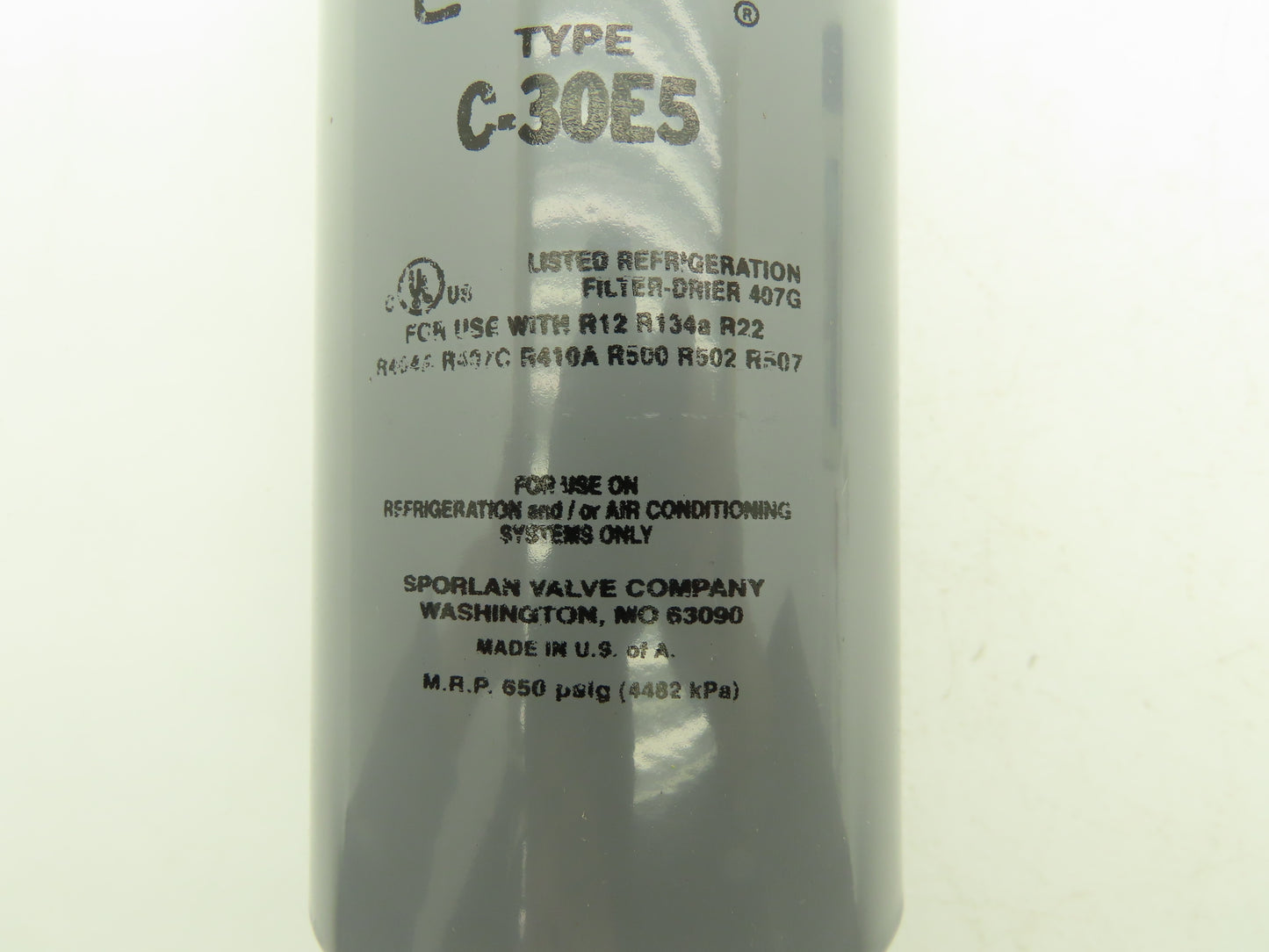 Sporlan Valve Company C-30E5 7/8" Rotolock Refrigeration Filter Drier 407G