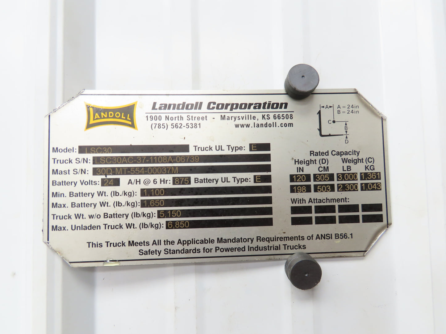 Landoll TE0195AR130AAAA Hydraulic Motor Removed From LSC30 Stand On Forklift