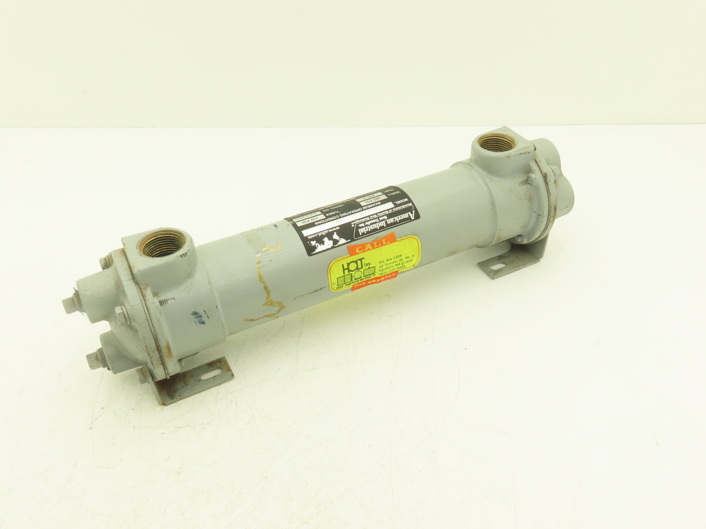 American Industrial AA-614-1.5-4-FP Shell & Tube Heat Exchanger 4-Pass 3/4x1"NPT