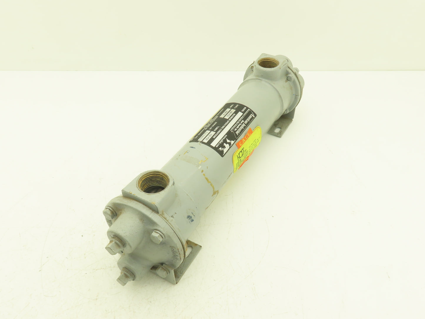 American Industrial AA-614-1.5-4-FP Shell & Tube Heat Exchanger 4-Pass 3/4x1"NPT