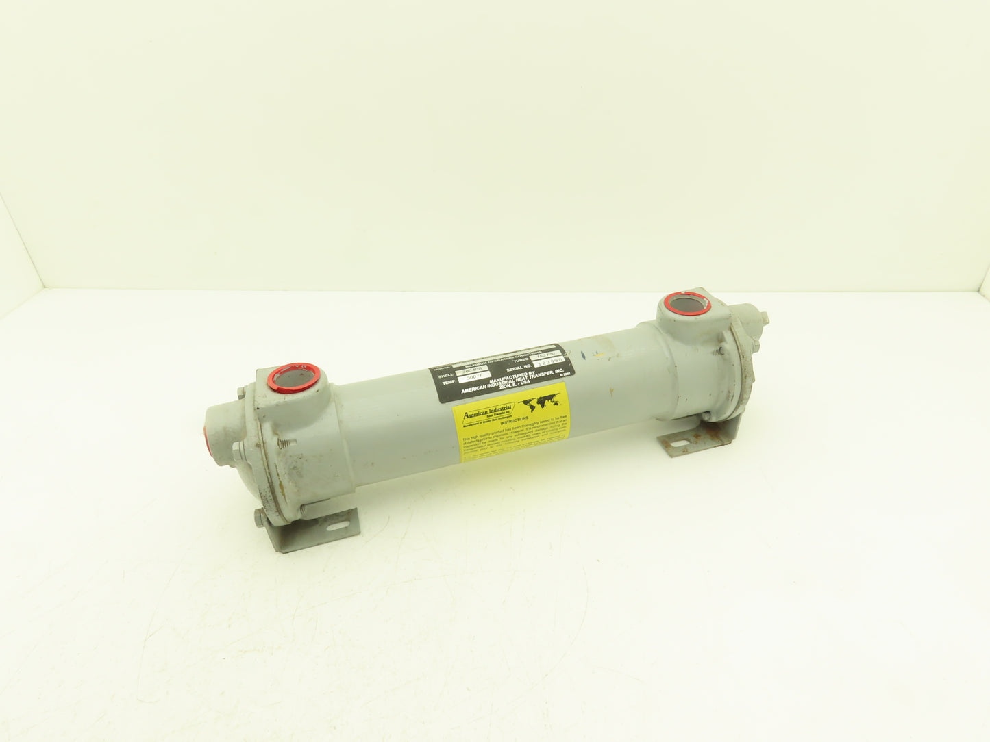 American Industrial AA-614-1.5-4-FP Shell & Tube Heat Exchanger 4-Pass 3/4x1"NPT