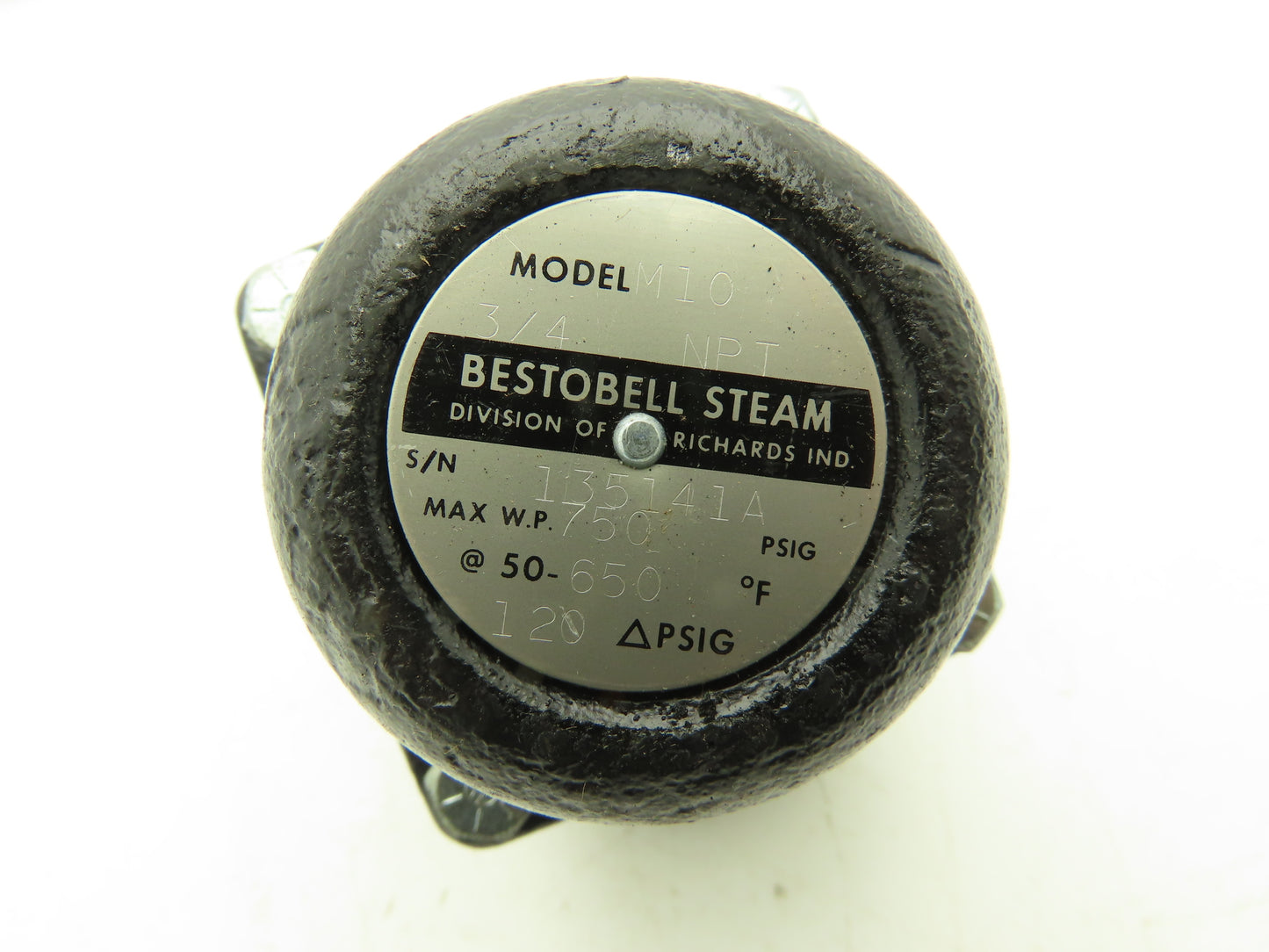Richards Industries Bestobell Steam TRAP-M10 3/4" NPT 120PSI 650°F 750PSIG MAX