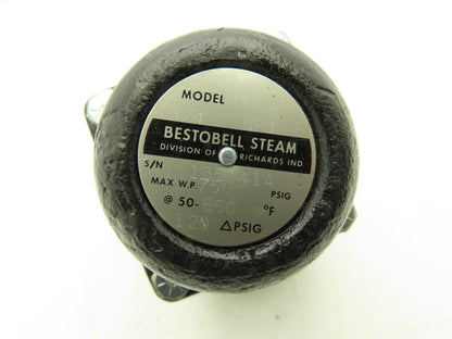 Richards Industries Bestobell Steam TRAP-M10 3/4" NPT 120PSI 650°F 750PSIG MAX