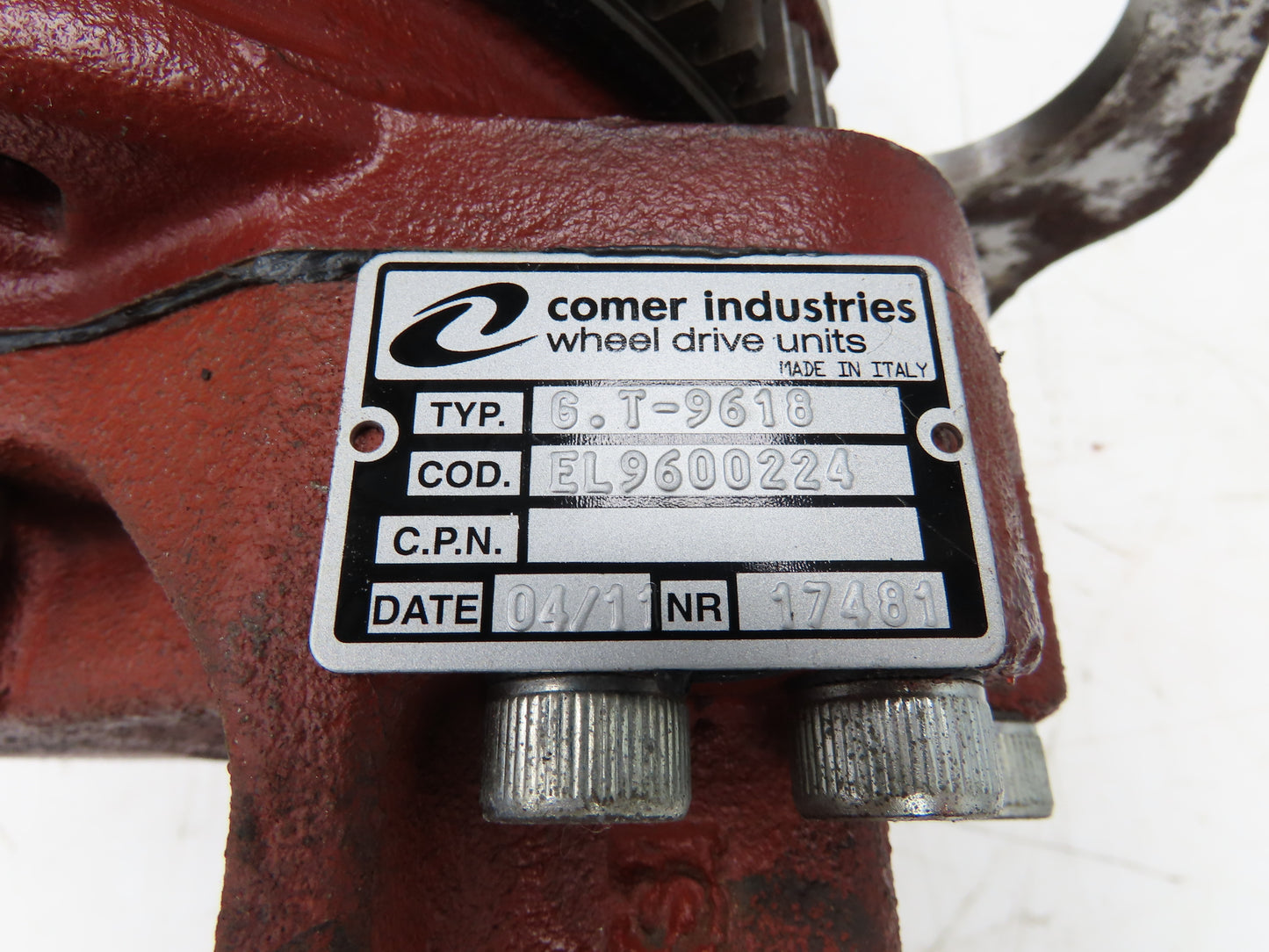 Landoll GT9618 Drive Axle Power Steering Hub Off LSC30 Stand On Forklift