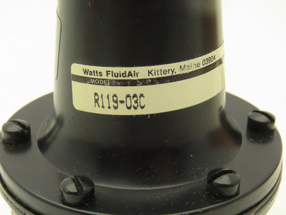 Watts FluidAir R119-06D/M2 Pneumatic Air Pressure Regulator 3/8" NPT 0-125 PSI