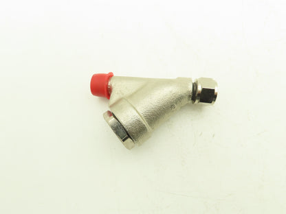 Binks 83-2924 100 Mesh In-Line Y-Strainer Assembly 3/8" NPS In 3/8" NPS/NPT Out