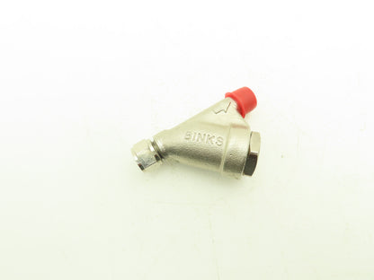 Binks 83-2924 100 Mesh In-Line Y-Strainer Assembly 3/8" NPS In 3/8" NPS/NPT Out